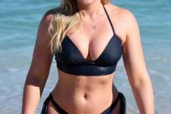 Iskra Lawrence Blue Bikini Ass